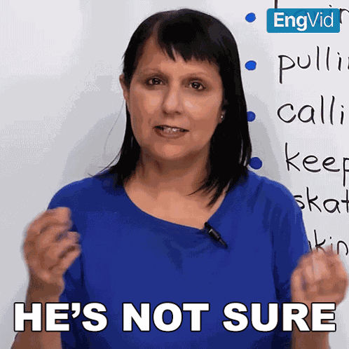 He'S Not Sure Rebecca GIF