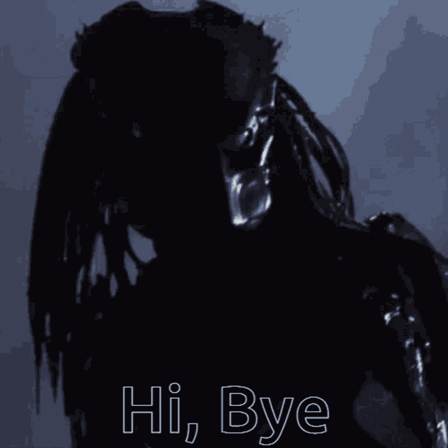 Hi Bye Predator GIF