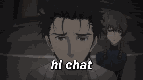 Hi Chat Steins Gate GIF