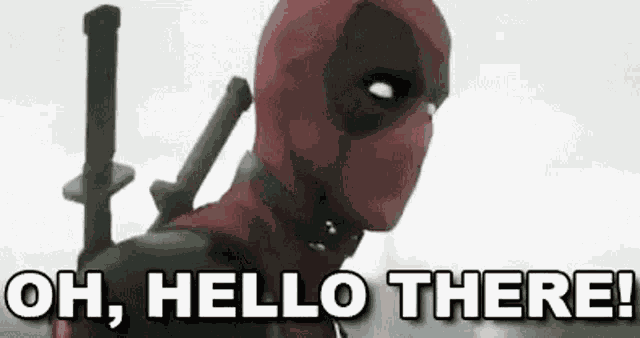 Hi Deadpool GIF