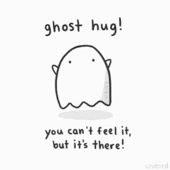 Hi Ghost Hug GIF