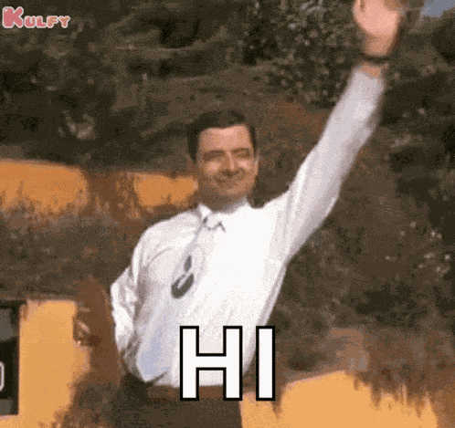 Hi Mr Bean GIF