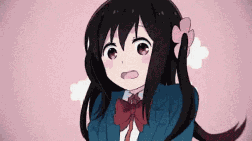 Hide Behind Bag Anime GIF