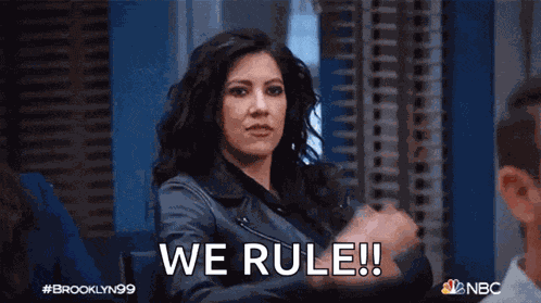 High Five Amy Santiago GIF