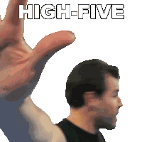 High Five Derek Herron Sticker