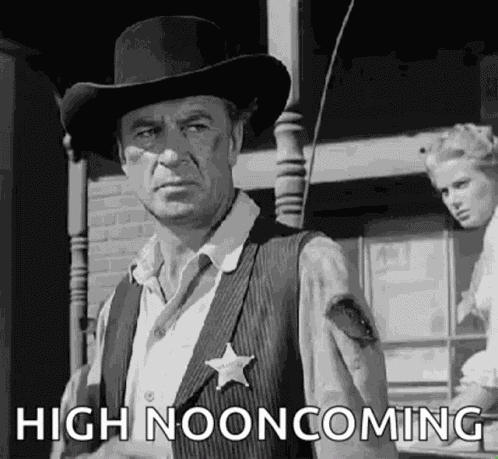 High Noon Coming Sheriff GIF