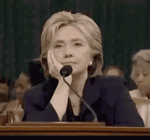 Hillary Clinton Not GIF