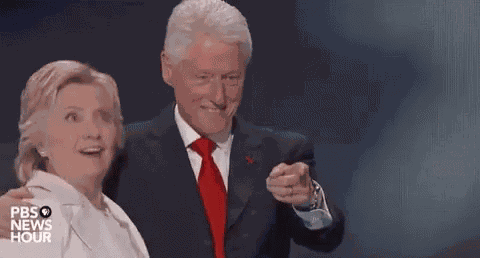 Hillary Surprise GIF
