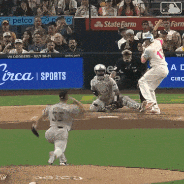 Hitting The Ball Major League Baseball GIF