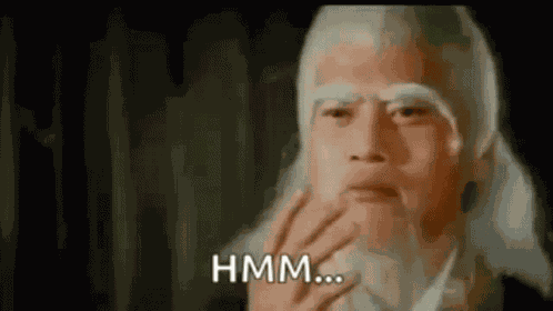 Hmmm Wise Old Man GIF