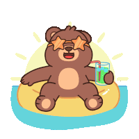 Holiday Beach Sticker