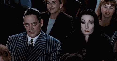 Holiday Spirit Addams Mood GIF