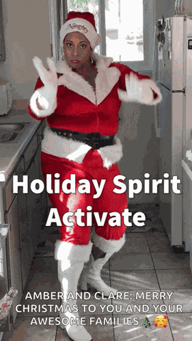 Holly Logan Santa GIF
