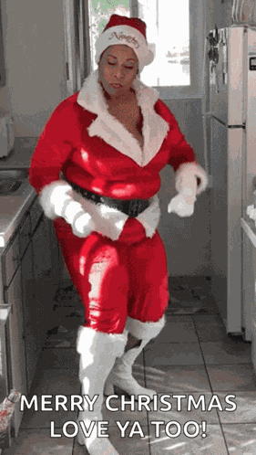 Holly Logan Santa GIF