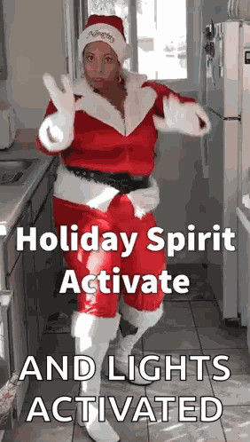 Holly Logan Santa GIF