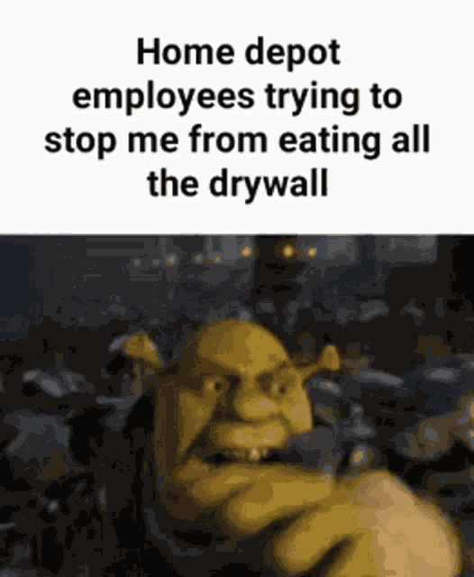 Home Depot Shrek GIF