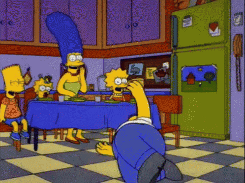 Homer Break-dancing - The Simpsons GIF