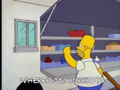 Homer Burrito GIF