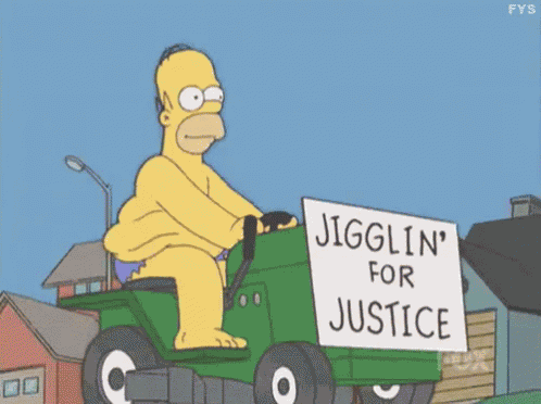 Homer Just Jigglin GIF