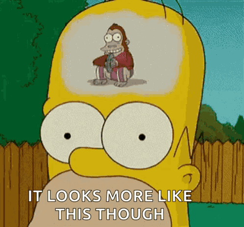 Homer Monkey GIF