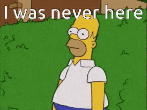 Homer Simpson Back Away GIF