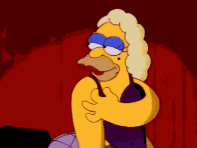 Homer Simpson Boob Fall GIF