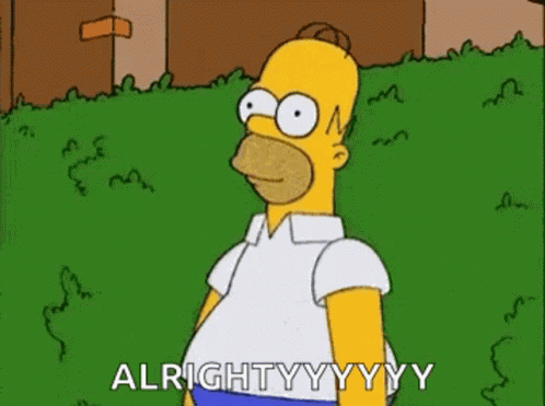 Homer Simpson Bush GIF