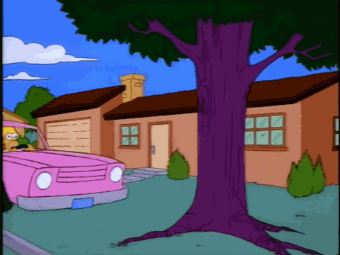 Homer Simpson Car Crash GIF