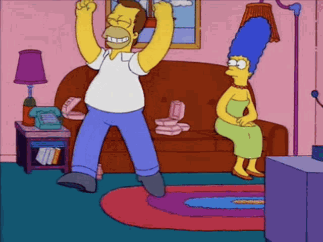 Homer Simpson Happy Dance GIF