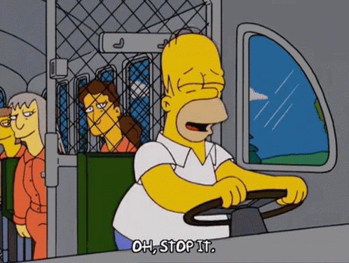 Homer Simpson Oh Stop It GIF