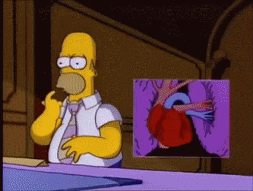 Homer Simpson Triple Bypass Beating GIF