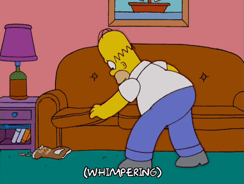 Homer Simpson Upset GIF