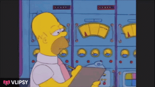 Homer Simpson Working GIF