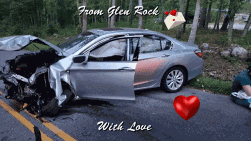 Honda Car Crash GIF