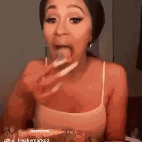 Honeycardi Cardi B GIF