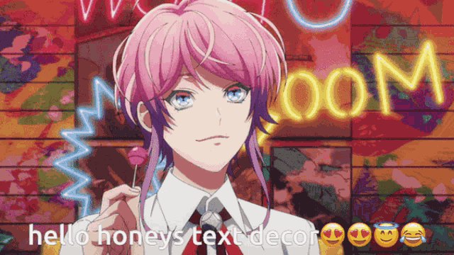Honeys Text Decor Ramuda Amemura GIF