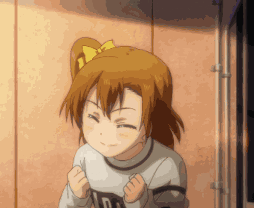 Honoka Kousaka Arms Up GIF