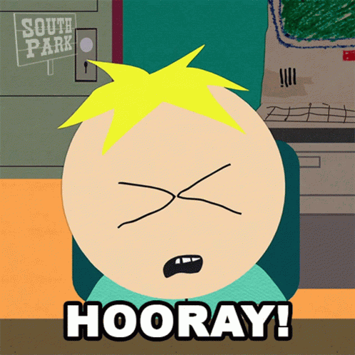 Hooray Butters Stotch GIF