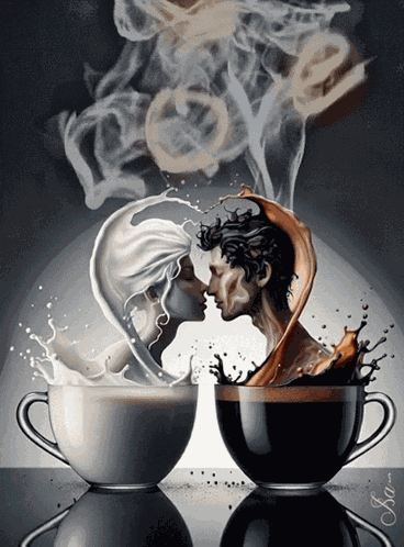 Hop Cup Of Coffee Steaming Cup Of Coffee GIF
