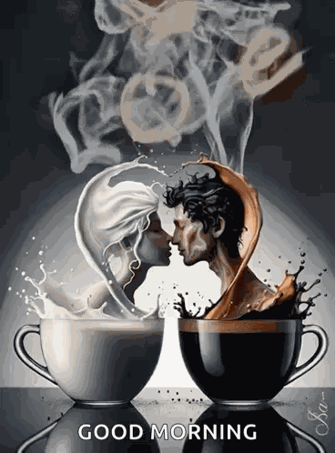 Hop Cup Of Coffee Steaming Cup Of Coffee GIF