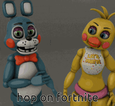 Hop On Fortnite Fnaf GIF
