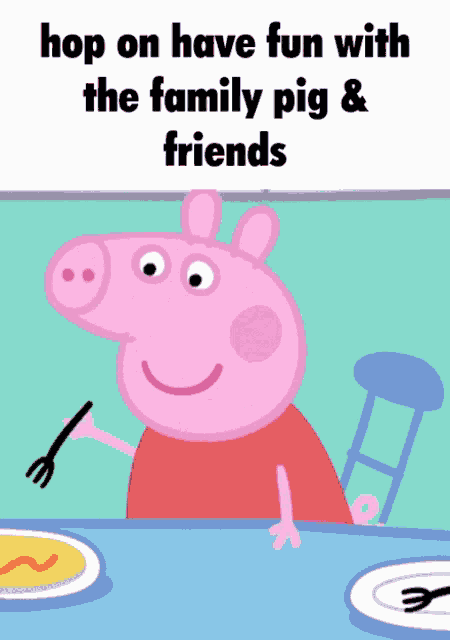 Hop On Have Fun With The Family Pig GIF