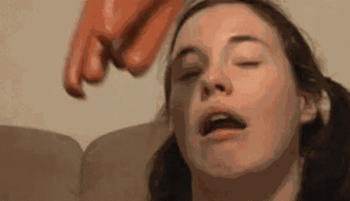 Hotdog On Face In GIF