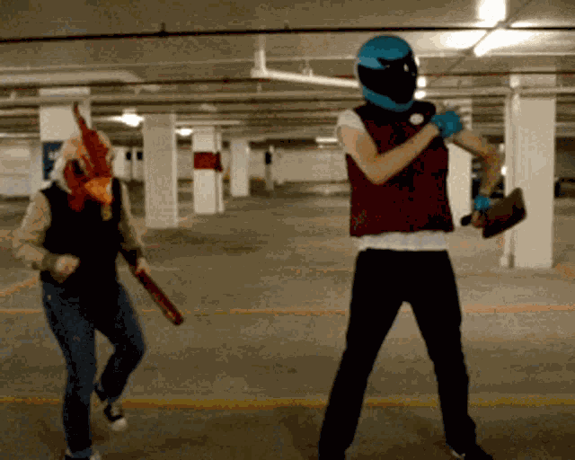 Hotline Miami Cosplay GIF