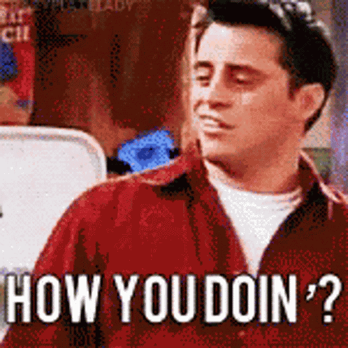 How You Doin GIF
