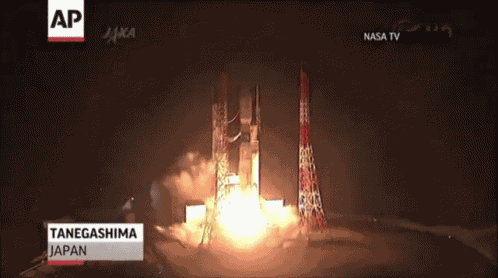 Htv-4 Launches To The Iss From Japan GIF