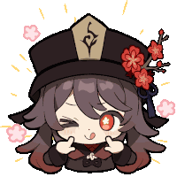 Hu Tao Genshin Impact Sticker