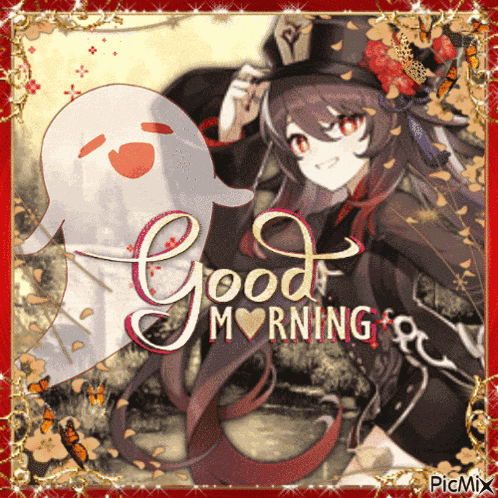 Hu Tao Good Morning GIF
