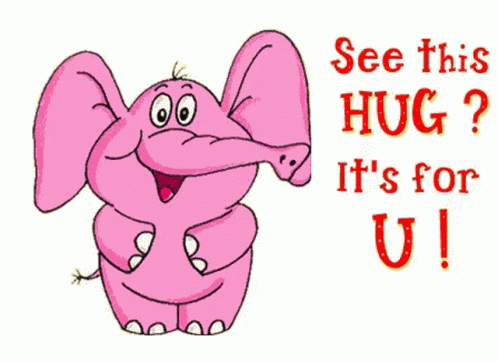 Hug Elephant GIF