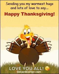Hug Happy Thanksgiving GIF